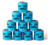 50 anillos Pigeon, 8 mm, números consecutivos, bandas de identificación para patas de pájaros, de , multicolor, anillos de identificación para pájaros, loros, palomas, codornices