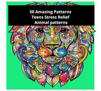 50 Animal Mandala Coloring Book for Teens - Relax, Destress & Find Your Creative Flow: Animal mandala coloring book for teens