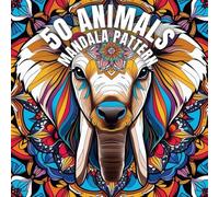 50 Animals: Coloring Book with Mandala Pattern