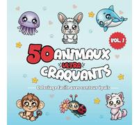 50 Animaux ultra craquants volume 1: Coloriage facile & simple avec contour épais pour adultes et enfants, retrouve tes animaux préférés: chat, lapin, husky et bien plus encore (Les animaux craquants)