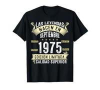 50 Años Cumpleaños Las Leyendas Nacen en de Septiembre 1975 Camiseta