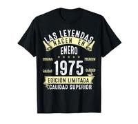 50 Años Cumpleaños Las Leyendas nacen en enero de 1975 Camiseta