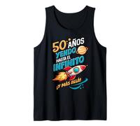50 Años Yendo hasta El Infinito Regalo 50 Cumpleaños Edad Camiseta sin Mangas