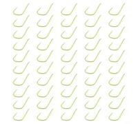 50 anzuelos de pesca en el mar, diseño sin púas para un mejor rendimiento, ideal para varios pesos de gancho (número 8)