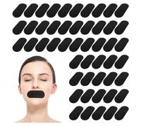 50 Apósitos Negros Para Cerrar La Boca, Apósitos Antirronquidos, Apósitos Para Cerrar La Boca Para Dormir, Apósitos De Tela Elástica, Ayudas Antirronquidos