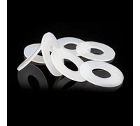 50 Arandelas Planas de Silicona, Arandelas de Silicona elásticas, for Juntas Planas de Silicona de 2 a 12 mm for Juntas de Aislamiento eléctrico(3x9x1mm)