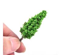 50 árboles modelo para paisaje ferroviario de tren a escala HO OO, diorama de juego de guerra, modelo de mesa de arena, enseñanza psicológica y decoraciones de paisaje al aire libre