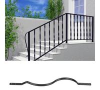 50 balaustres de terraza de aluminio con tornillos para guardia, pasamanos de escalera, estaca, balaustrada de balcón, 82 x 2,5 x 0,25 cm