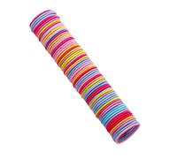 50 bandas elásticas para el pelo de bebé, sin costuras, para niños, color negro