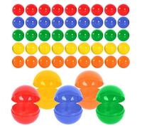 50 bolas de lotería, bolas de lotería de 3 cm, bolas de lotería para fiestas, rellenar, bolas de bingo coloridas, adornos rellenables sin número, bolas de plástico para rellenar para juegos familiares