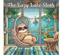 50 Bold & Easy Summer Sloth Designs: Cute & Simple Coloring Book for Adults & Kids: Cozy Beach, Picnic, & Retreat Scenes for All Ages