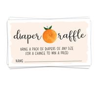 50 boletos para la rifa de pa ales Little Cutie para baby shower - Insertos de invitaci n - G nero neutro