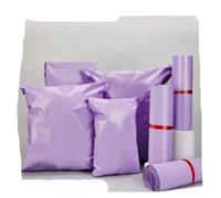 50 bolsas de correo de mensajería moradas, paquete de embalaje, bolsa de correo exprés autoadhesiva, bolsa de sobre, envío por correo-35x45cm, 50 unidades