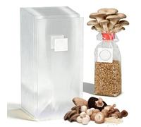 50 bolsas de cultivo de hongos: bolsas de cultivo de setas con filtro, resistentes a desgarros y fuertes sacos de cultivo de hongos, bolsas de cultivo de setas, juego de cultivo de setas, setas