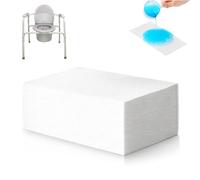 50 bolsas de inodoro absorbentes, 240 x 130 mm, almohadillas de inodoro portátiles con almohadillas absorbentes, almohadillas de inodoro superabsorbentes, absorbentes, bolsas de inodoro para adultos