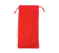 50 bolsas de terciopelo con cordón para botella de perfume, teléfono, bolsas de embalaje de regalo de Navidad, 8 x 17, 10 x 20, 10 x 25, 10 x 30 cm (rojo (sin logotipo), 8 x 17 cm