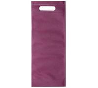 50 Bolsas para Botellas de vinos Material Non-Woven. Lote de Bolsas Burdeos de Vino para Bodas, bautizos y comuniones. Bolsas Regalo. Bolsas Clientes Tienda (Burdeos), 50