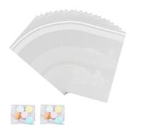 50 bolsas pequeñas de celofán para caramelos, transparentes, para galletas, joyas, regalos, galletas (16 x 25 cm)