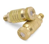 50 boquillas de latón para nebulizador, ideales para jardinería, exteriores y refrigeración. Pulverizador atomizador de baja presión y alta presión. Cabezales de nebulización de agua. Juego de repue