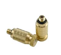 50 boquillas de nebulización de alta presión de 3/16 pulgadas, boquilla humidificadora con cuerpo de latón, cabezal de acero inoxidable para atomización, eliminación de polvo y enfriamiento en granjas
