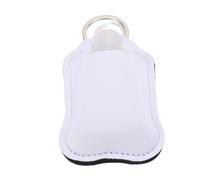 50 Botellas de Viaje con Llavero, Envases PET Recargables de 30 ml para Desinfectante de Manos, Portátiles con Gancho para Camping y Oficina (WHITE)