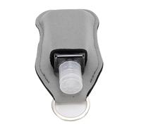 50 Botellas de Viaje con Llavero, Envases Vacíos Recargables de 30 ml en Plástico PET, Kit Portátil con Gancho para Desinfectante de Manos, Ideal para Camping y Oficina (GRAY)