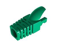 50 botes de alivio de tensión Cat5 Cat5E Cat6, RJ45, cubierta de conector de red modular, enchufe de red, conector de cable, Green