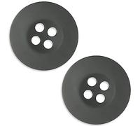50 botones de costura verde follaje de 3/4 pulgadas, 4 agujeros, botones militares del ejército, botones de plástico gris uniforme de 0.75 pulgadas, acabado mate pulido verde de 19 mm, botón para