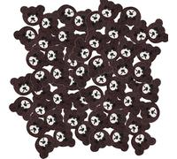 50 botones de madera con forma de oso decorativo de 2 agujeros para tejer a ganchillo