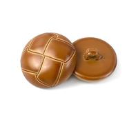 50 botones de plástico de 15/18/23/25 mm, botones redondos de piel sintética vintage, adecuados para abrigos y chaquetas.,Amarillo,18 mm