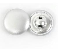 50 botones recubiertos de cuero de 11 a 28 mm para coser, hebillas suaves y redondas para chaquetas y abrigos, accesorios para manualidades de bricolaje, ideales para costureras y s-Silver-15mm 50pcs