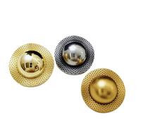 50 botones redondos de metal con forma de hongo para coser cortavientos, abrigos, accesorios de bolsa de punto