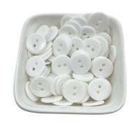 50 botones redondos de resina 12,5 mm con doble ojo for coser, for manualidades, álbumes recortes, multicolor para vestidos, coser(Color 02)
