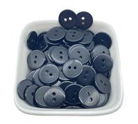 50 botones redondos de resina 12,5 mm con doble ojo for coser, for manualidades, álbumes recortes, multicolor para vestidos, coser(Color 5)