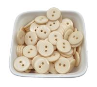 50 botones redondos de resina 12,5 mm con doble ojo for coser, for manualidades, álbumes recortes, multicolor para vestidos, coser(Color 06)