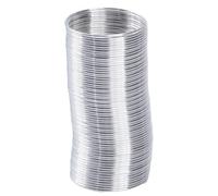 50 bucles de alambre de metal, alambre de acero de memoria para la fabricación de joyas, cuentas, pulseras, pendientes, accesorios, brazaletes, collares, anillos, manualidades de acero