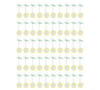 50 cables de alimentación de carrete flotante eléctrico, resistencia del asiento, protección de alambre de silicona antienredos, con flotador flotante de peces (pequeño)