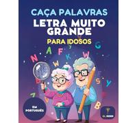 50 Caça Palavras para Idosos - Letras Muito Grandes - Sopa de letras en Portugués: Jogo de Caça Palavras Fácil para Idosos | Jogos Fáceis para avô e ... e Atenção | Impressão Grande |Letra Grande
