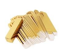 50 cajas de brillo de labios rosa dorado de 27 x 27 x 115 mm de alto, 1.06 x 1.06 x 4.53 pulgadas, caja de perfume cosmético/máscara de pestañas para pequeñas empresas al por mayor, pequeña caja de