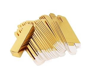 50 cajas de brillo de labios rosa dorado de 27 x 27 x 115 mm de alto, 1.06 x 1.06 x 4.53 pulgadas, caja de perfume cosmético/máscara de pestañas para pequeñas empresas al por mayor, pequeña caja de