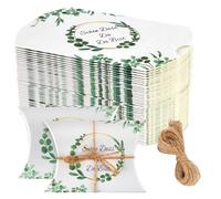 50 cajas de cojín con texto en alemán «Schön» Das Du Da Bist Klein Bonbongeschenke Kommunion Gastgeschenke Hochzeit Geschenkboxen 9 * 6 * 2.5 cm