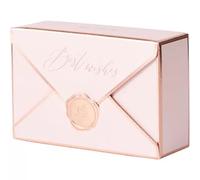 50 cajas de dulces de boda, cajas de regalo bronceadas con forma de sobre, cajas de dulces de galletas de caramelo, cajas de regalo para bodas, baby shower, fiesta de cumpleaños