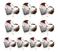 50 cajas de dulces de Ramadán, cajas de dulces en forma de corazón con forma de corazón, caja hueca de chocolate con forma de corazón, cajas de regalo musulmanas de Ramadán para decoración de fiesta