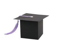 50 cajas de dulces para sombreros de soltero, caja de regalo, decoración de graduación, sombrero de doctor, para graduaciones, decoración, regalos, envoltorios, dulces, cumpleaños, fiestas, color lila