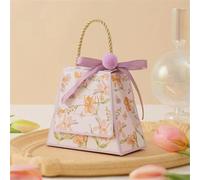 50 cajas de dulces pequeñas con cinta para decoración de bodas y fiestas, caja de caramelos, caja de agradecimiento, cajas de cartón, embalaje de recuerdos