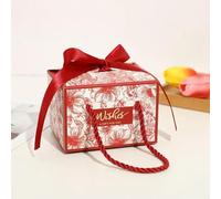 50 cajas de dulces pequeñas con cinta para decoración de bodas y fiestas, caja de caramelos, caja de agradecimiento, cajas de cartón, embalaje de recuerdos