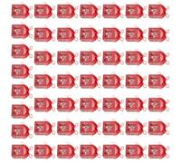 50 cajas de papel de fácil montaje para dulces escolares y comunitarios, soporte para caramelos de chocolate, suministros de fiesta de Navidad, cajas de decoración de eventos