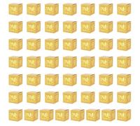 50 cajas de regalo portátiles Eid para fiestas en casa y reuniones de amigos, cajas de embalaje de papel fáciles de usar, cajas de celebración escolar