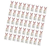 50 cajas funcionales de conejos con cinta, diseños de orejas de conejo para Pascua, golosinas de fiesta y regalos de aula, suministros de fiesta