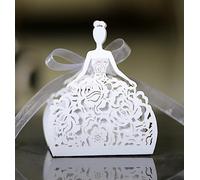 50 cajas para bodas, novias, princesas, dulces, regalos para baby shower, bodas, chocolates, decoración de bodas, suministros para fiestas